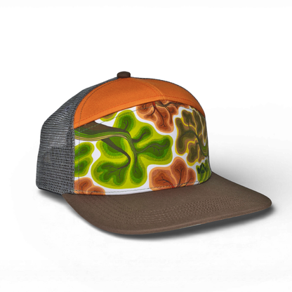 7 Panel Trucker Cap - Crown Shyness
