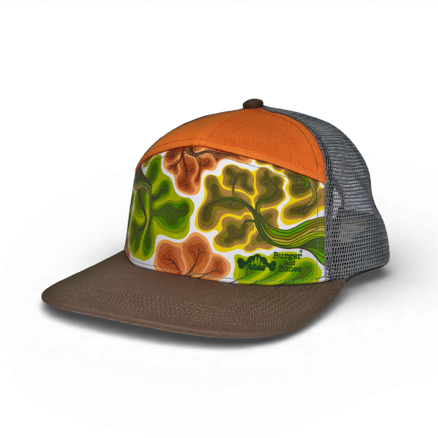 7 Panel Trucker Cap - Crown Shyness